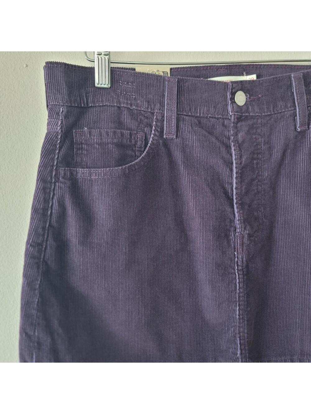 Levi’s Icon Corduroy Mini Skirt Cotton New y2k festival bts - Picture 5 of 8